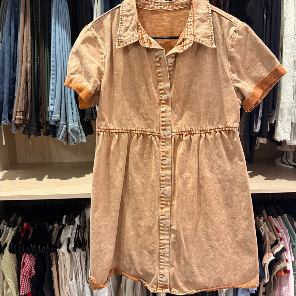 Women’s Denim Button Up Dress